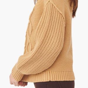 FREE PEOPLE Cable Knit Sweater - Tan NWT